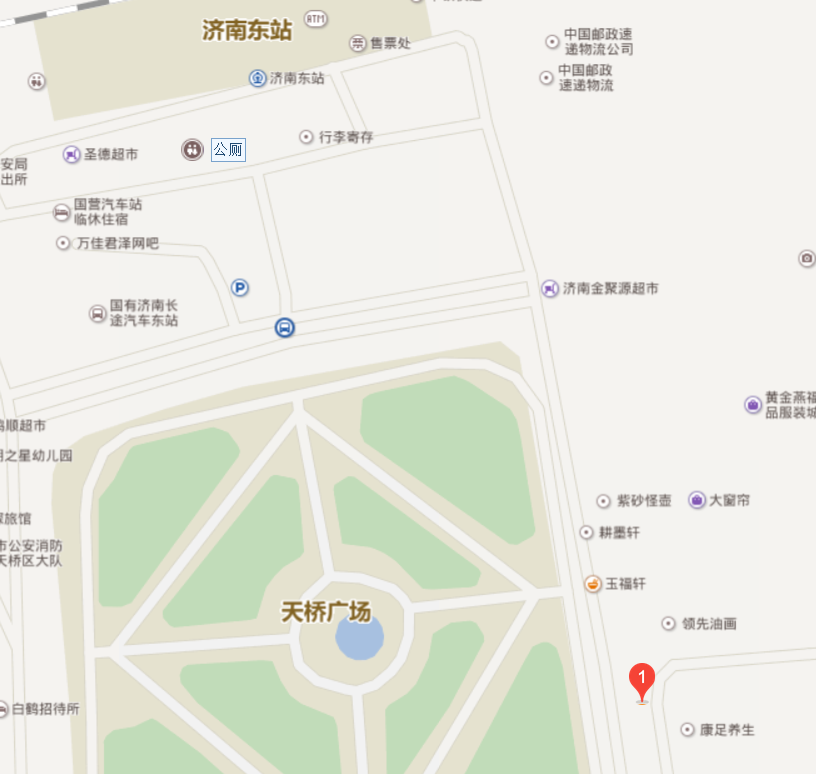 到了济南站以后不坐巴士,到济南东站换乘火车.