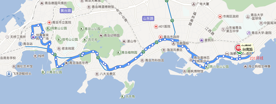 从武汉出发动车到青岛,两大两小7天时间,求最合理的旅游线路和住宿?