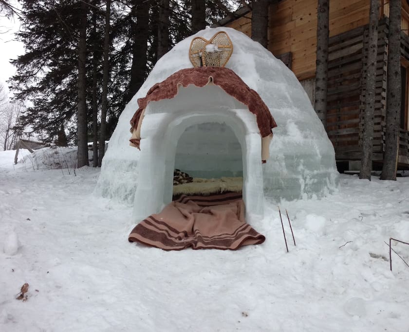 hébergement en igloo !(hiver )