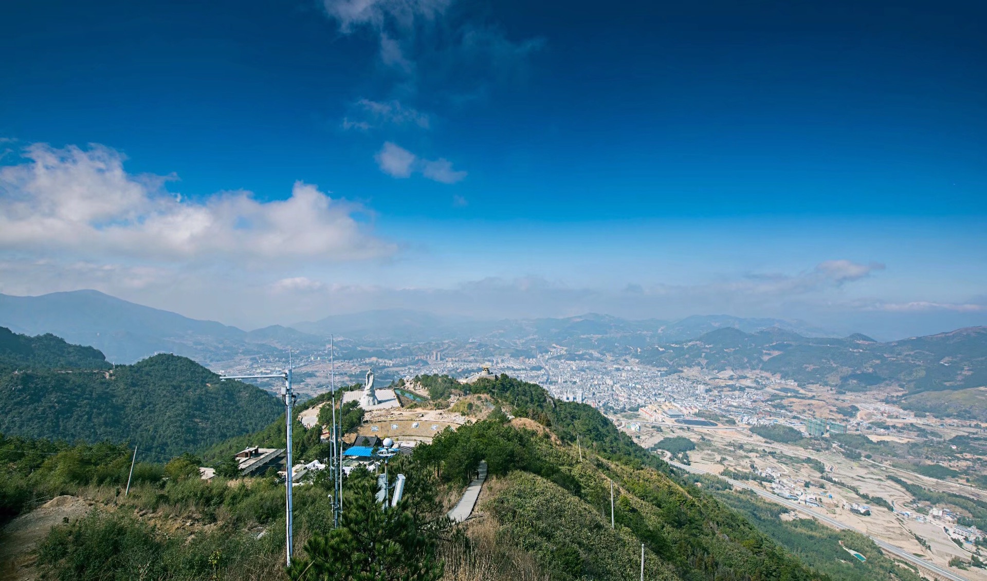 东狮山 鸟瞰柘荣