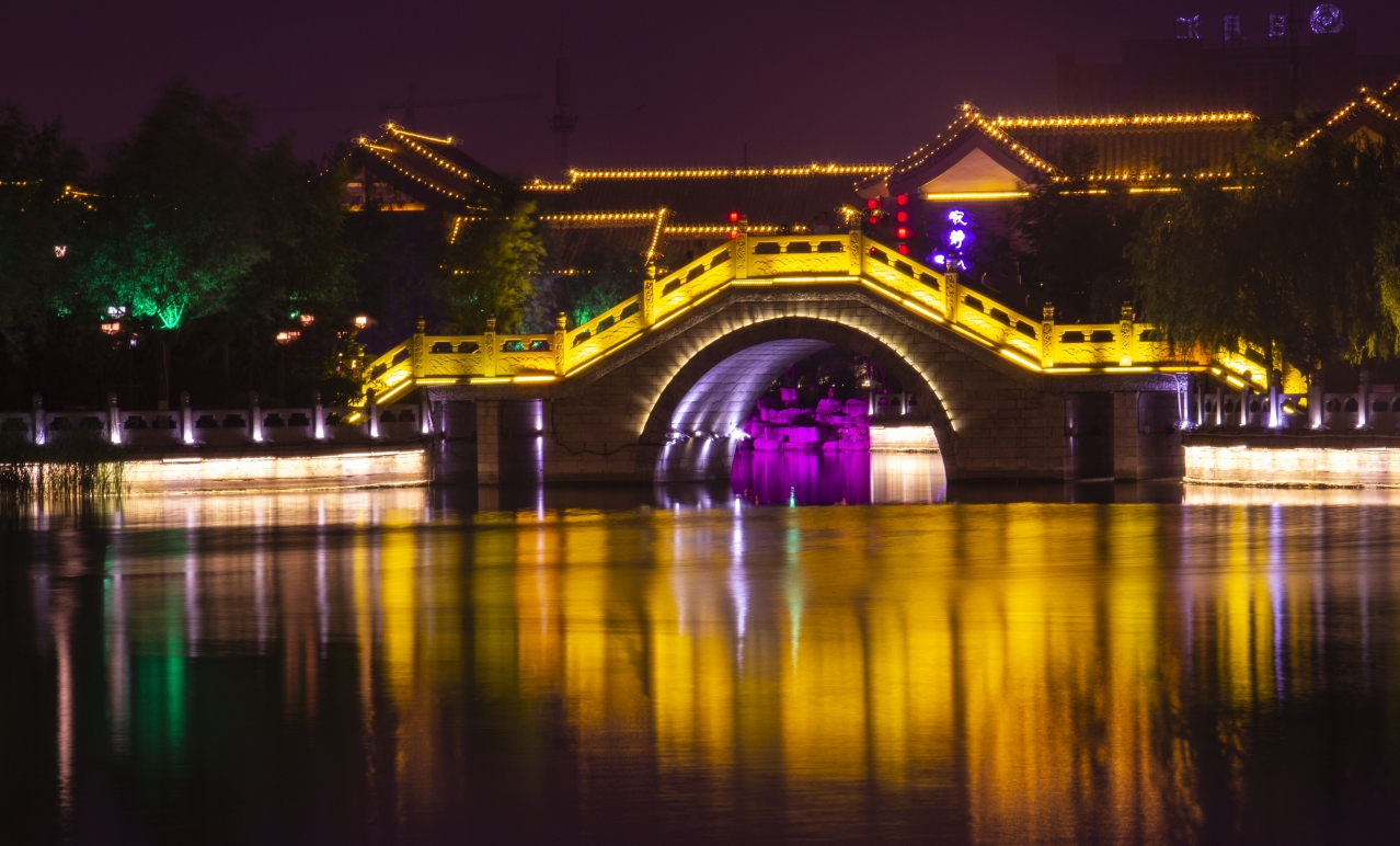 开封:大宋御河夜景(水系)