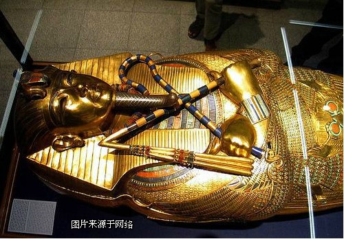 埃及 游记  图坦卡蒙的黄金内棺  因图坦卡蒙室禁止拍照,只能从网上找