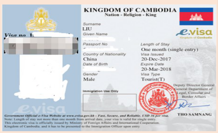 柬埔寨个人旅游电子签(7大口岸可通关快速简单