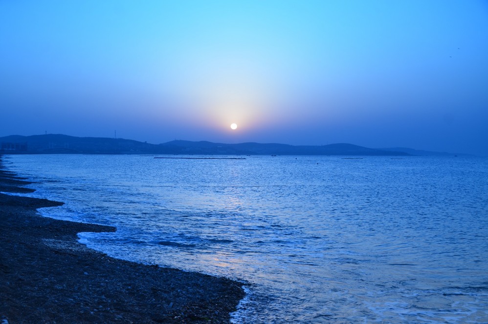 冷光风格的海上日出,是不是另外一种感觉