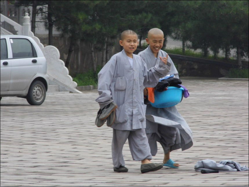 在宝峰寺出家的小和尚.