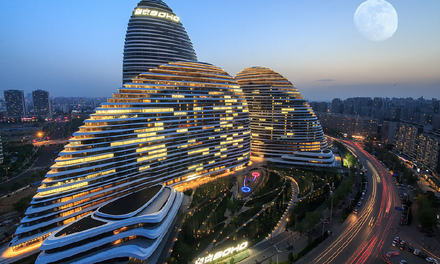 拍摄地点:北京望京绿地中心,顶楼 位于朝阳望京中环路,现在还未完工