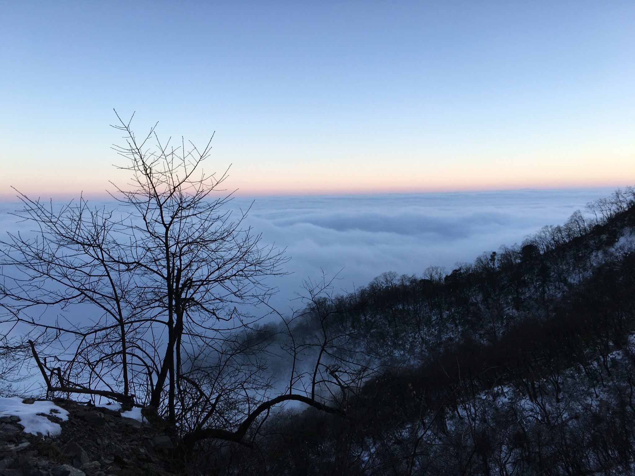 千佛山看雪,写在结婚纪念日