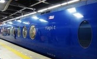 从关西机场坐南海电车到难波 rapi:t和空港急行