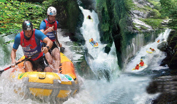 清远黄腾峡 欧陆风景街 纯玩一日游(含往返车票 探险 漂流门票)