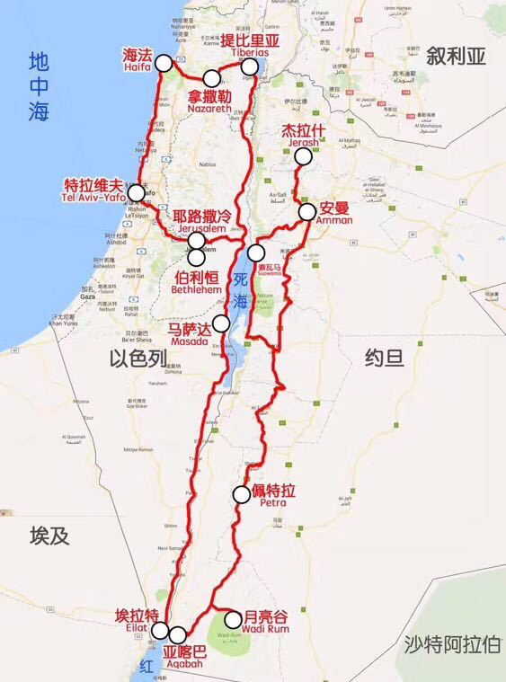 去约旦旅游哪条线路好?
