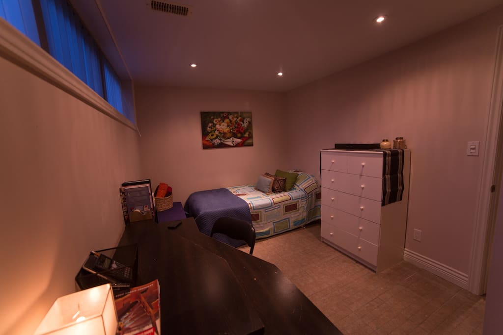 private and clean basement room
