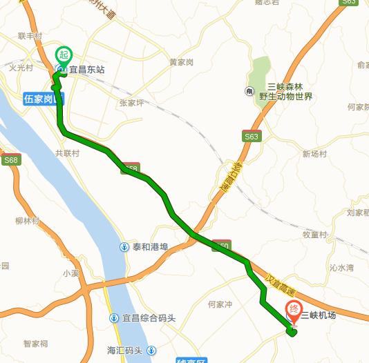 宜昌高铁站有没有去三峡机场的大巴?