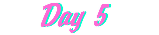 ◆◇◆Day 5◆◇◆ ◆◇◆Day 5◆◇◆