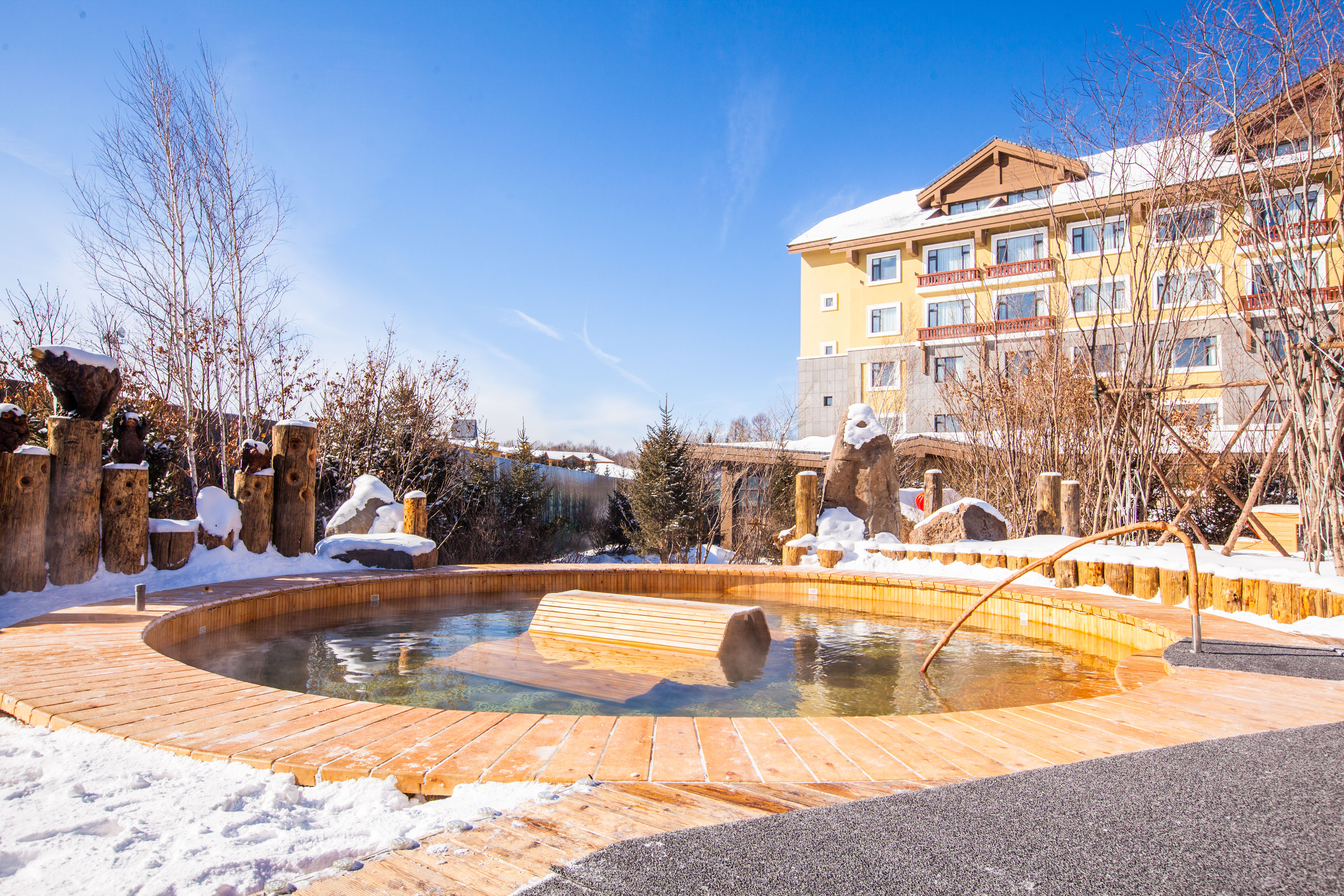 雪季预售长白山池北长白山温泉皇冠假日酒店2天1晚含早餐天然温泉北