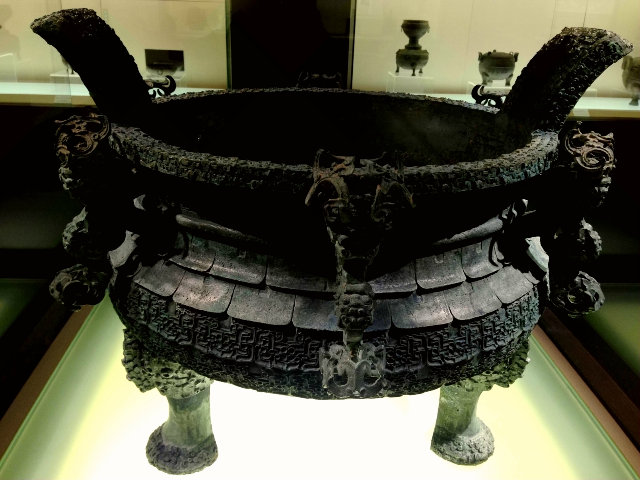 青铜国宝之交龙垂鳞纹鼎